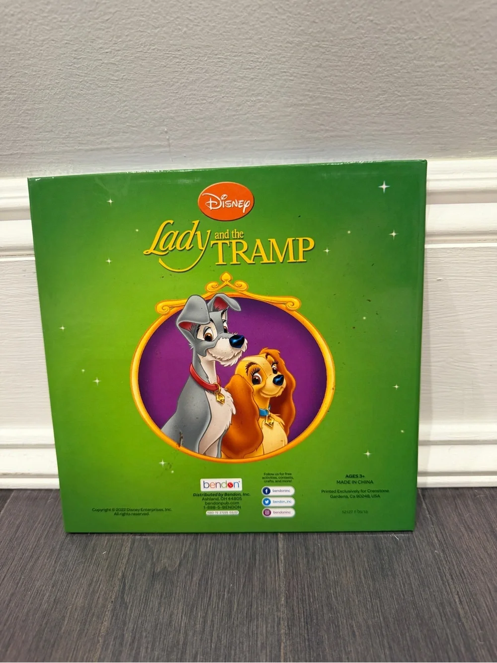 Disney Lady and the Tramp Bendon Hardcover Book Kids Learning